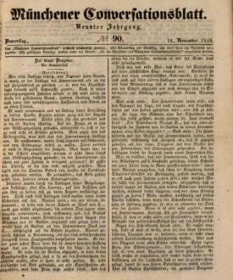 Der bayerische Volksfreund Donnerstag 16. November 1848