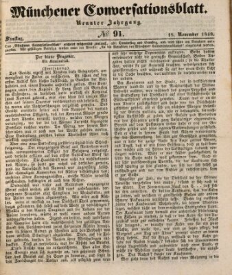 Der bayerische Volksfreund Samstag 18. November 1848