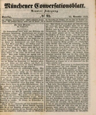 Der bayerische Volksfreund Donnerstag 23. November 1848