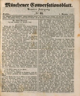 Der bayerische Volksfreund Samstag 2. Dezember 1848