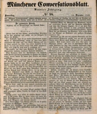 Der bayerische Volksfreund Donnerstag 14. Dezember 1848