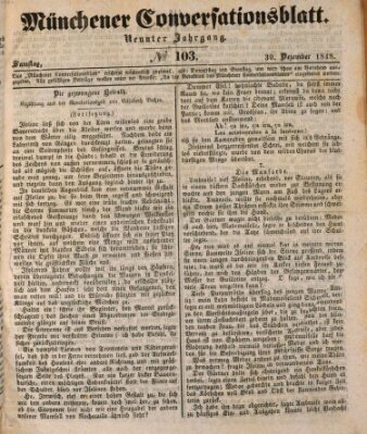 Der bayerische Volksfreund Samstag 30. Dezember 1848