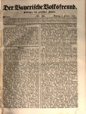 Der bayerische Volksfreund Dienstag 6. Februar 1849