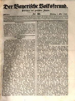 Der bayerische Volksfreund Dienstag 1. Mai 1849