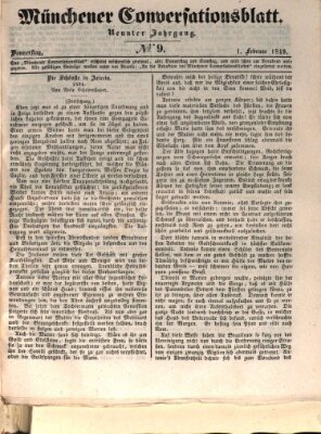 Der bayerische Volksfreund Donnerstag 1. Februar 1849