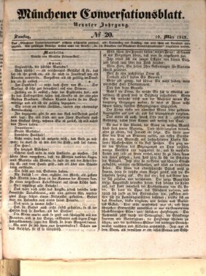 Der bayerische Volksfreund Samstag 10. März 1849