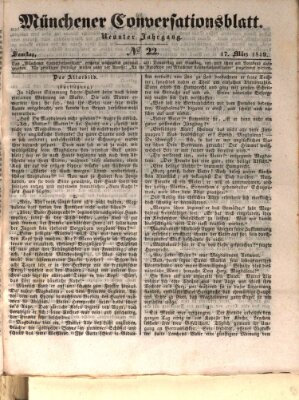 Der bayerische Volksfreund Samstag 17. März 1849