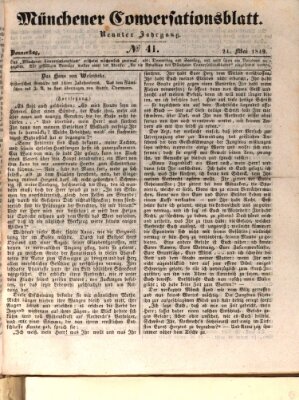 Der bayerische Volksfreund Donnerstag 24. Mai 1849