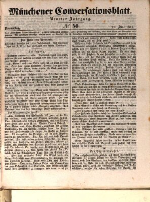 Der bayerische Volksfreund Donnerstag 28. Juni 1849