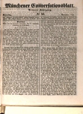 Der bayerische Volksfreund Donnerstag 1. November 1849