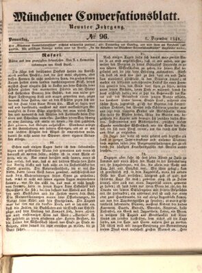 Der bayerische Volksfreund Donnerstag 6. Dezember 1849