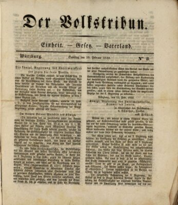 Der Volkstribun Samstag 25. Februar 1832