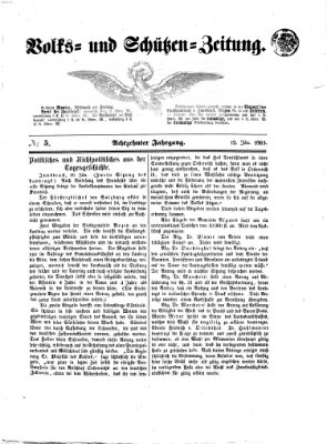 Volks- und Schützenzeitung Montag 12. Januar 1863