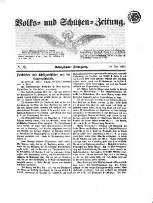 Volks- und Schützenzeitung Montag 19. Januar 1863