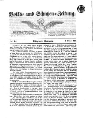 Volks- und Schützenzeitung Dienstag 3. Februar 1863