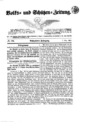 Volks- und Schützenzeitung Freitag 7. August 1863