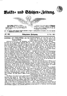 Volks- und Schützenzeitung Mittwoch 12. August 1863