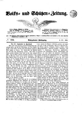 Volks- und Schützenzeitung Donnerstag 8. Oktober 1863