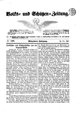 Volks- und Schützenzeitung Donnerstag 24. Dezember 1863