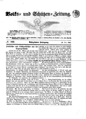 Volks- und Schützenzeitung Mittwoch 30. Dezember 1863