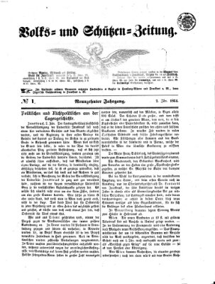 Volks- und Schützenzeitung Samstag 2. Januar 1864