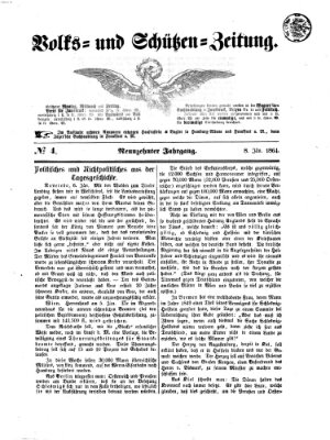 Volks- und Schützenzeitung Freitag 8. Januar 1864