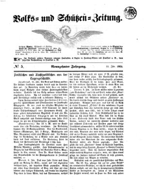 Volks- und Schützenzeitung Montag 11. Januar 1864