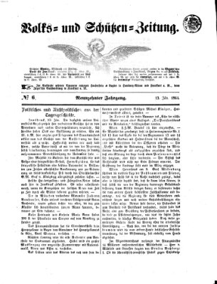 Volks- und Schützenzeitung Mittwoch 13. Januar 1864