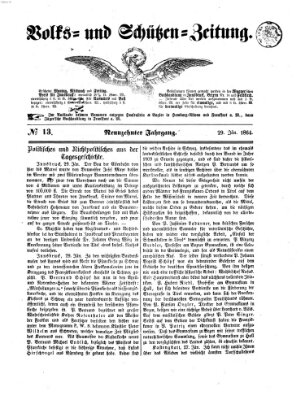 Volks- und Schützenzeitung Freitag 29. Januar 1864