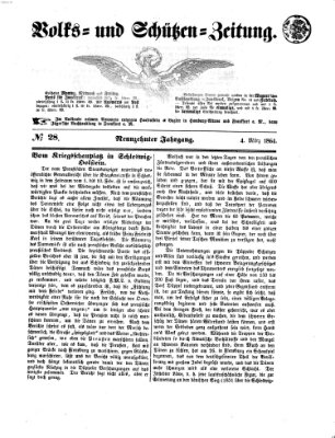 Volks- und Schützenzeitung Freitag 4. März 1864