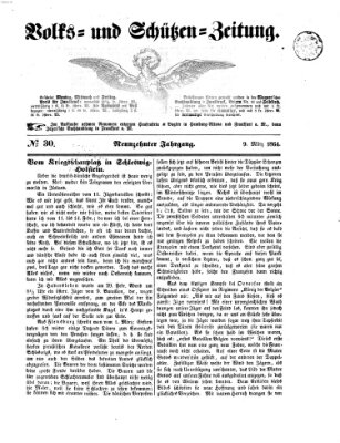 Volks- und Schützenzeitung Mittwoch 9. März 1864