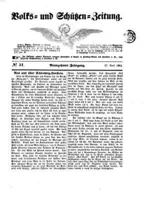 Volks- und Schützenzeitung Mittwoch 27. April 1864