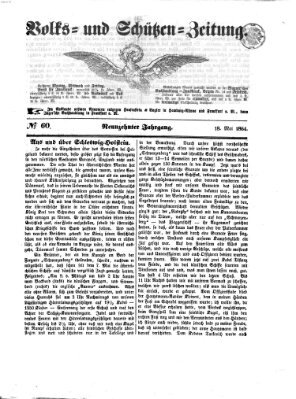 Volks- und Schützenzeitung Mittwoch 18. Mai 1864