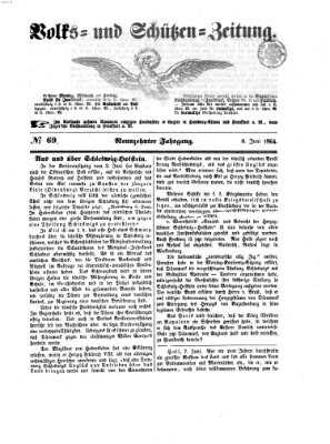 Volks- und Schützenzeitung Mittwoch 8. Juni 1864