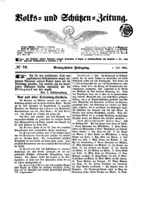 Volks- und Schützenzeitung Freitag 1. Juli 1864