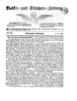 Volks- und Schützenzeitung Mittwoch 3. August 1864