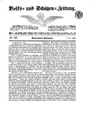 Volks- und Schützenzeitung Mittwoch 7. Dezember 1864