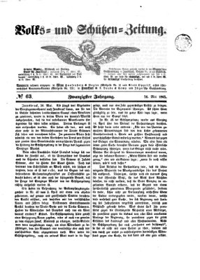 Volks- und Schützenzeitung Freitag 26. Mai 1865