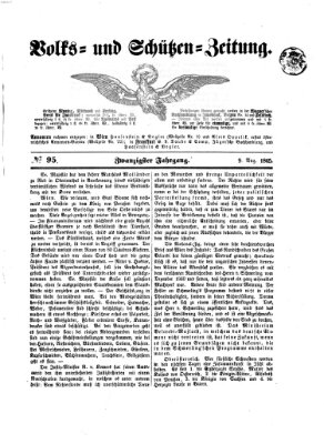 Volks- und Schützenzeitung Mittwoch 9. August 1865