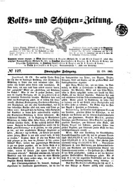 Volks- und Schützenzeitung Montag 23. Oktober 1865