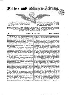 Volks- und Schützenzeitung Mittwoch 10. Januar 1866