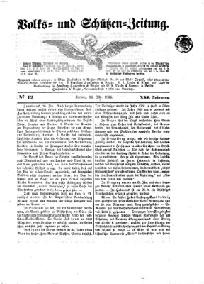 Volks- und Schützenzeitung Freitag 26. Januar 1866