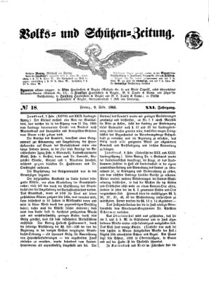 Volks- und Schützenzeitung Freitag 9. Februar 1866