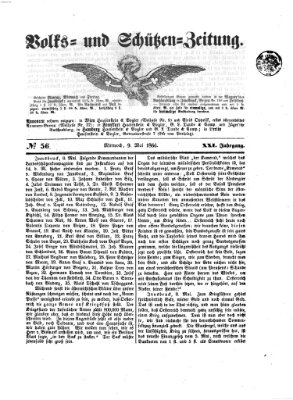 Volks- und Schützenzeitung Mittwoch 9. Mai 1866