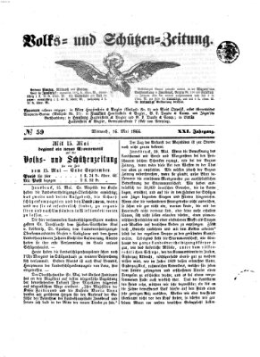 Volks- und Schützenzeitung Mittwoch 16. Mai 1866