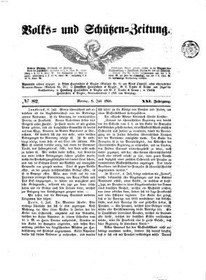 Volks- und Schützenzeitung Montag 9. Juli 1866