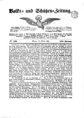 Volks- und Schützenzeitung Montag 15. Oktober 1866