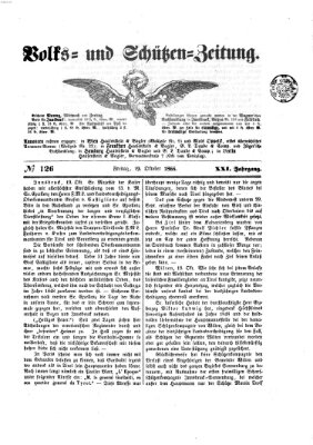 Volks- und Schützenzeitung Freitag 19. Oktober 1866