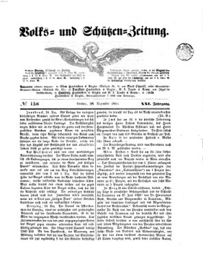 Volks- und Schützenzeitung Freitag 28. Dezember 1866