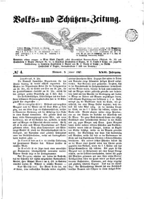 Volks- und Schützenzeitung Mittwoch 9. Januar 1867